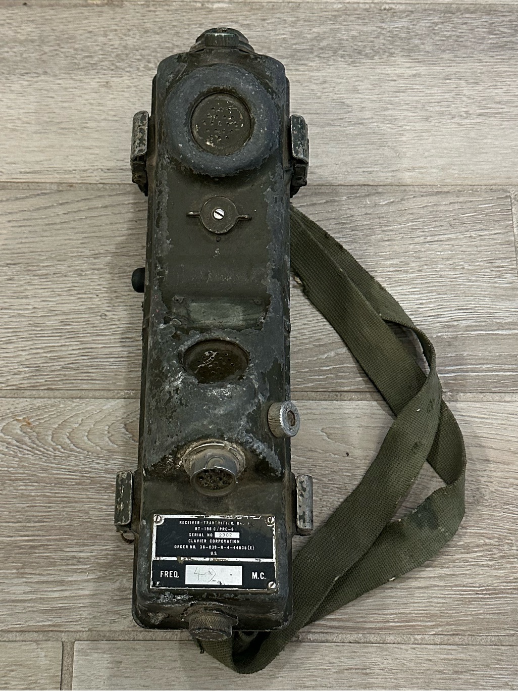 Vtg 1950’s U.S. Military Rt-193/Prc-6 Field Radio Walkie Talkie (Untested)